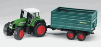 02068 Fendt Favorit 926 Vario with Double axel tipping trailer