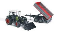 02112 Claas Nectis 267 F with Frontloader and Trailer