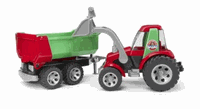 20116 Tractor with Frontloader and Rear Tipper