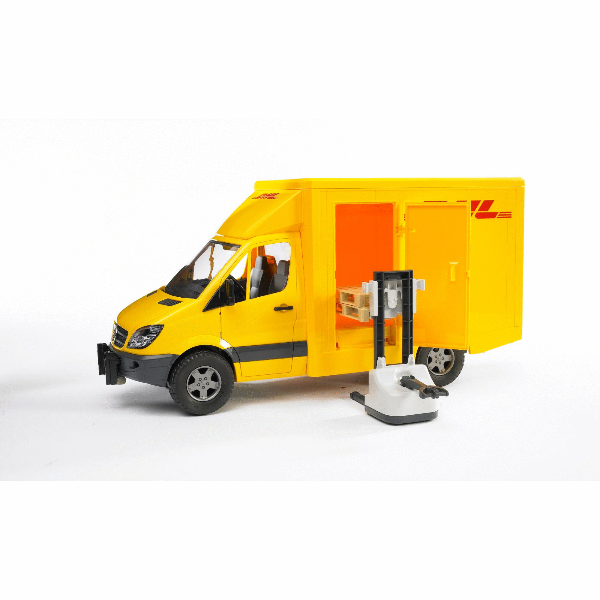 02534 MB Sprinter DHL truck with manually operated pallet jack