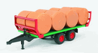 02220 Bale transport trailer with 8 round bales