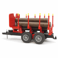 02251 Forestry trailer with 4 logs