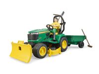 09824 Bworld John Deere Lawn Tractor w/ Trailer and Figure