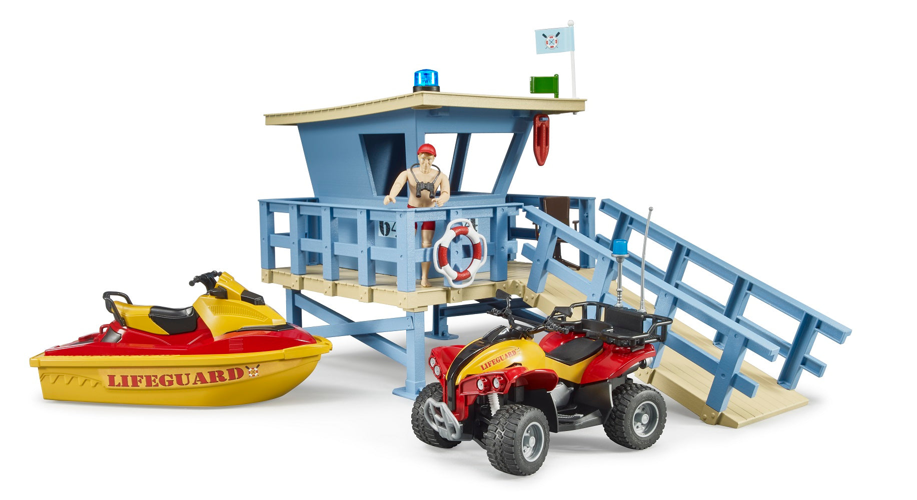 62780 Bworld Lifeguard Station w/ Quad and Personal Water Craft