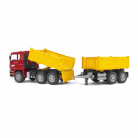 02756 MAN construction truck with trailer