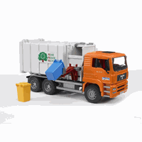02761 MAN Side loading garbage truck orange