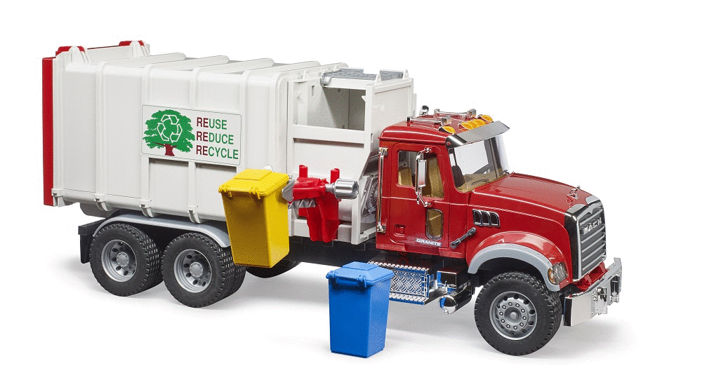 02811 MACK Granite Side loading Garbage Truck