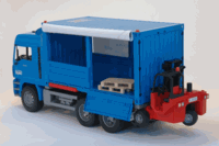 02782 MAN Container Truck with Forklift attached