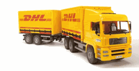 02784 MAN DHL Truck with Trailer