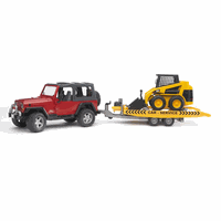 02923 Jeep Wrangler with Tow Trailer and 02435 Skid Steer Loader